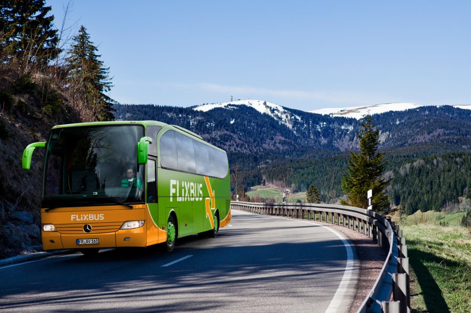 flixbus sustainable mobility image free for editorial purposes