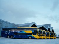 Plaxton Panorama emeletesek Skócia egyik legfontosabb buszjáratán