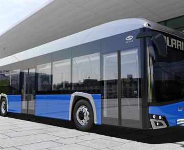 Újabb részleteket közölt háromtengelyes villanybuszáról a Solaris