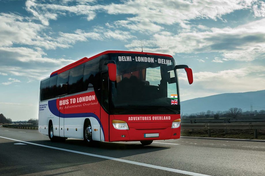 Hetven napos buszutat kínál Delhiből Londonba egy indiai cég