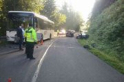 Két buszbaleset is történt Besztercebánya megyében