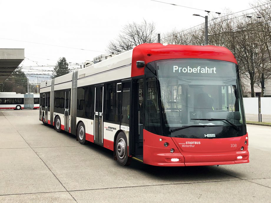 Visualisierung des Doppelgelenktrolleybusses cimlapkep