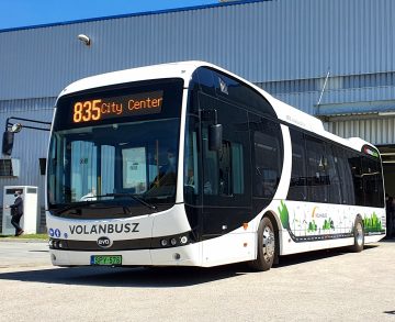 Átadták a Volánbusz első zéró emissziós autóbuszát