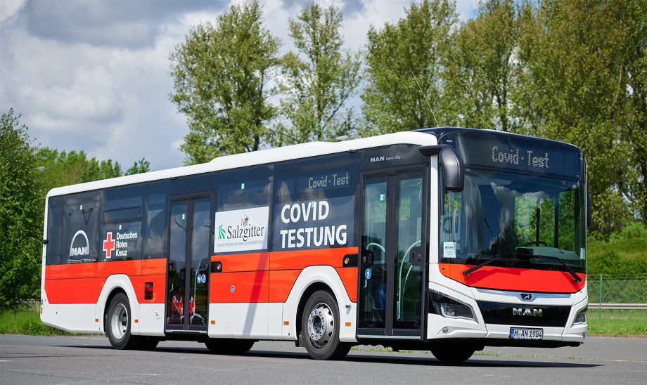 MAN Lion’s City koronavírus-szűrőbuszt kapott Salzgitter