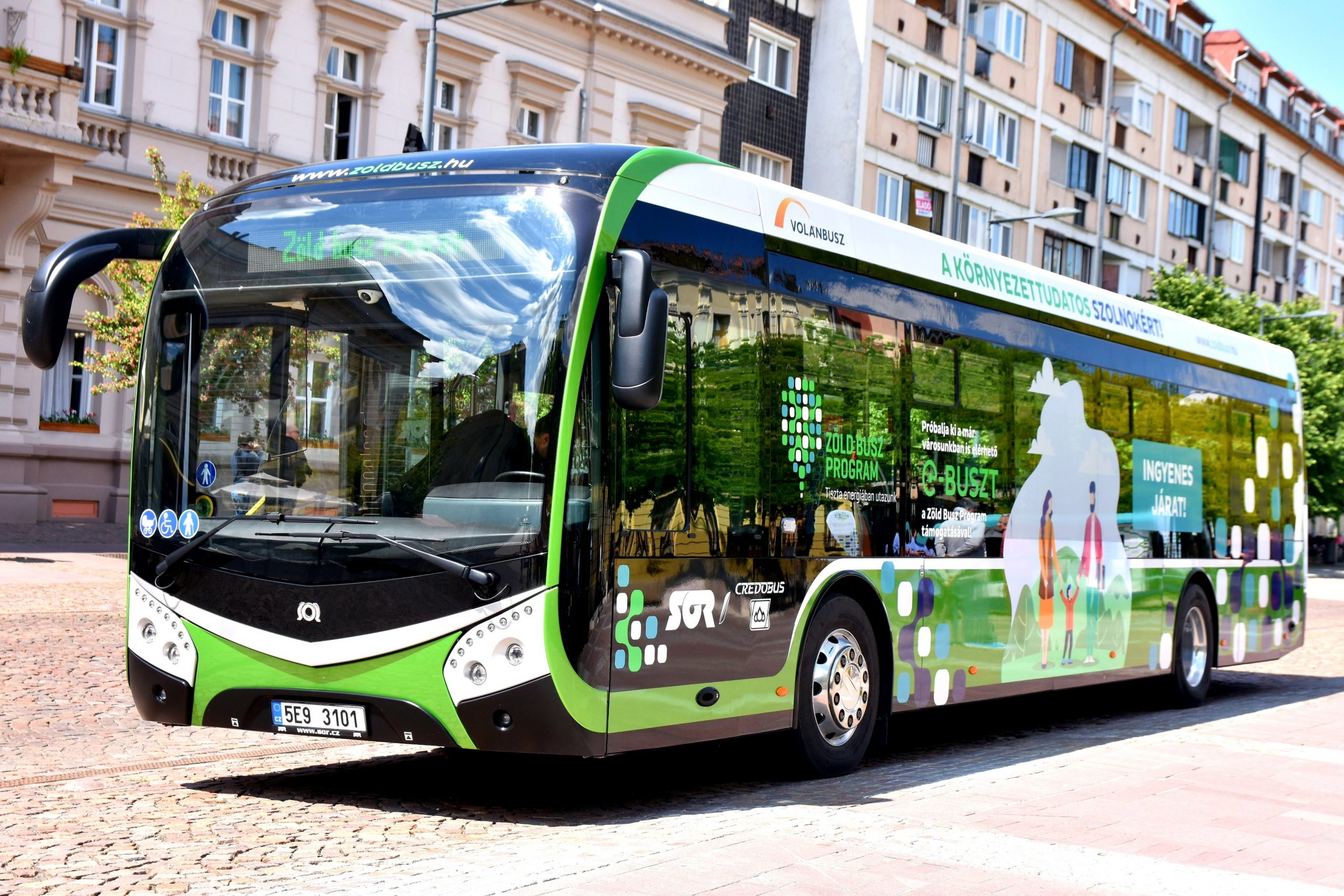 Hétfőtől Mosonmagyaróváron is elstartol a Zöld Busz Mintaprojekt