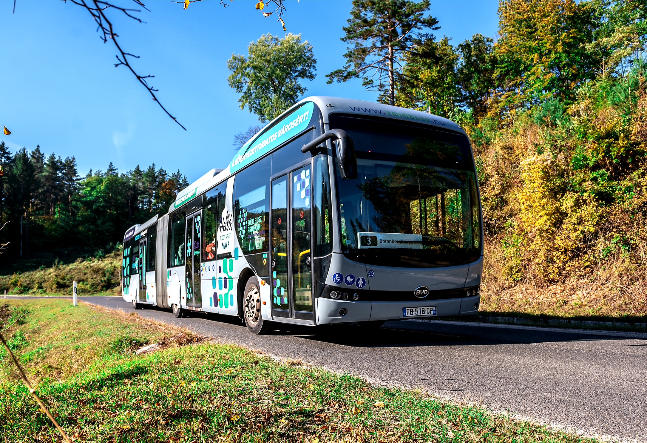 Zalaegerszegen turnézik a BYD elektromos csuklósa