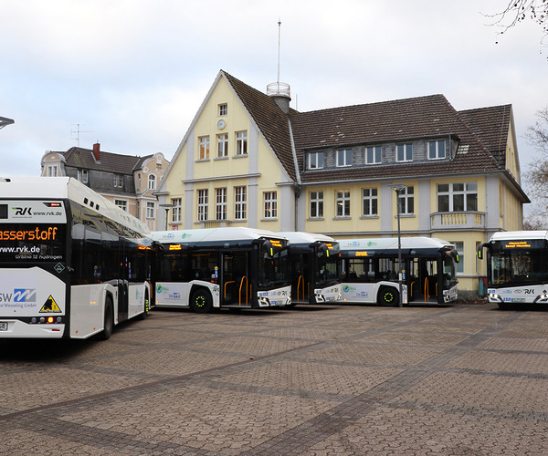 A németországi Wesselingben már csak hidrogénbuszok közlekednek