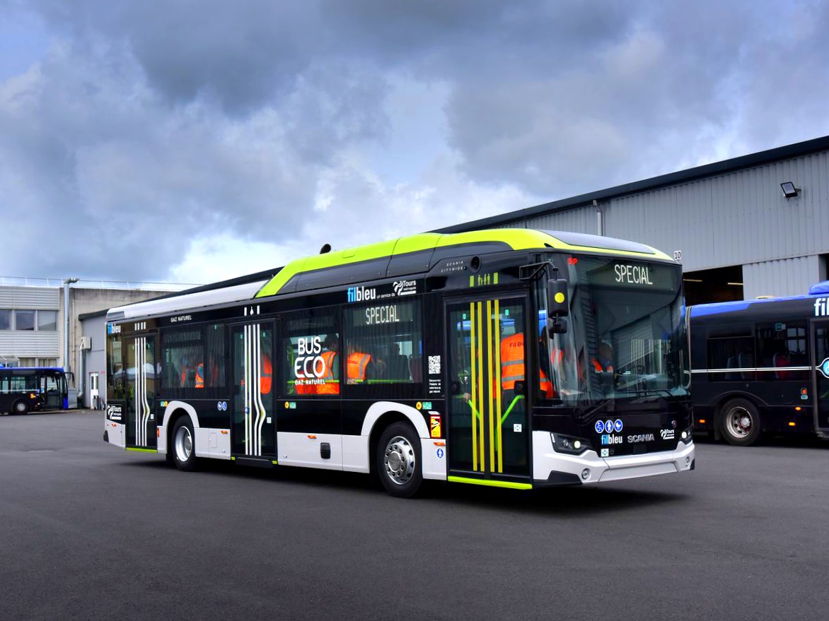 Negyvenöt gázüzemű Scania Citywide áll forgalomba a franciaországi Tours környékén