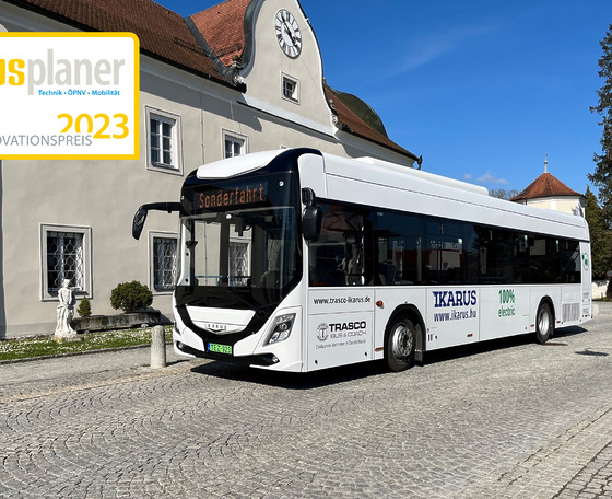 Az Ikarus villanybuszát is jelölték a busplaner Innovationspreis 2023 díjra