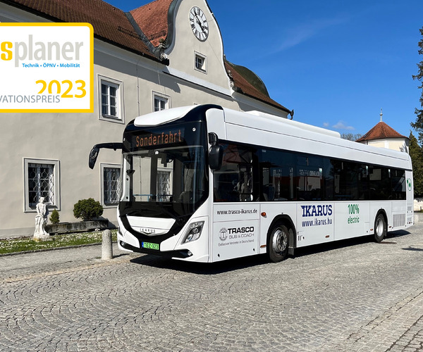 Az Ikarus villanybuszát is jelölték a busplaner Innovationspreis 2023 díjra