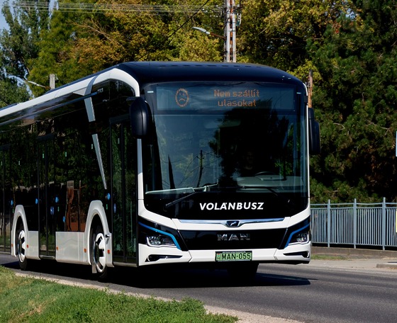 Villanyhajtású MAN Lion’s City-t tesztel helyközi forgalomban a Volánbusz