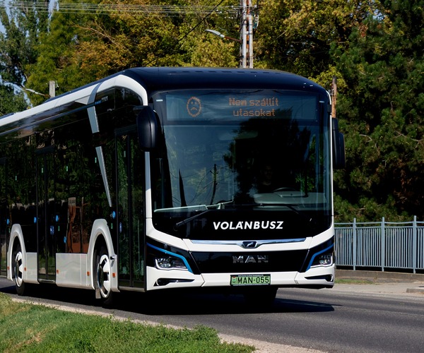 Villanyhajtású MAN Lion’s City-t tesztel helyközi forgalomban a Volánbusz