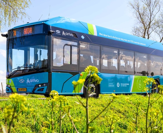 Másfél éves késéssel állnak forgalomba az Arriva Nederland Solaris hidrogénbuszai