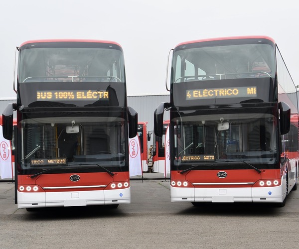 A BYD leszállította Chile első emeletes villanybuszait