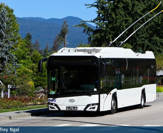 Önjáró Solaris Trollinót tesztel a kanadai TransLink
