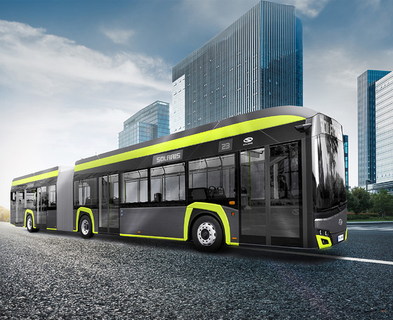 A zéró emissziós csuklósok állnak idén a Solaris brüsszeli standjának középpontjában