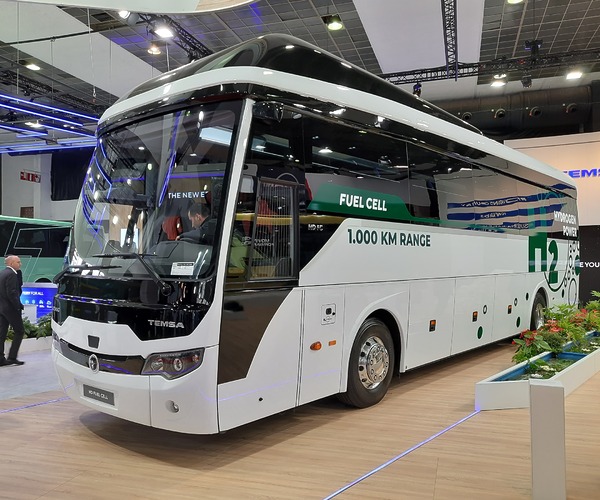 Busworld Europe 2023: ezer kilométeres hatótávval érkezik a Temsa távolsági hidrogénbusza