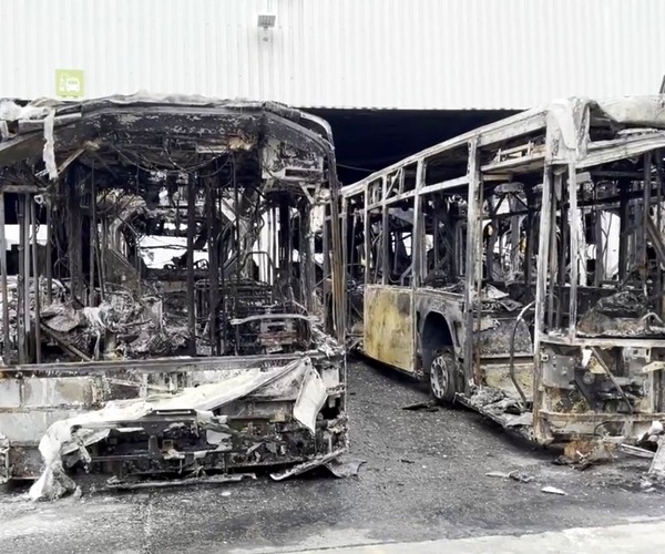Garázstűzben veszett oda a belga Multiobus 13 Ebusco villanybusza