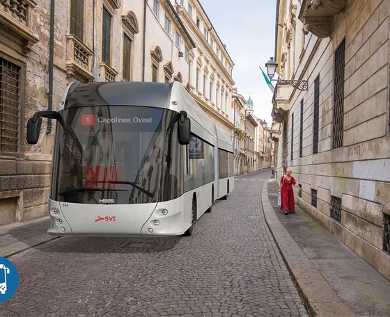 Villámtöltős csuklós buszokat szállít a Hess az olaszországi Vicenzába