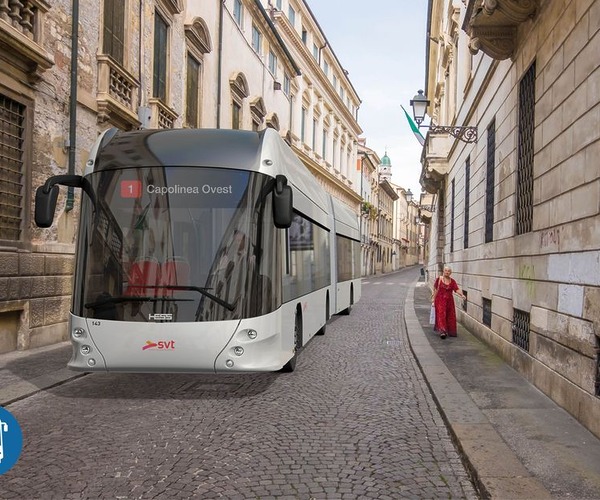 Villámtöltős csuklós buszokat szállít a Hess az olaszországi Vicenzába