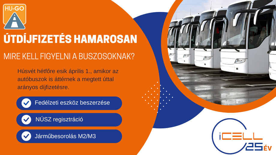 Útdíjfizetés hamarosan – mire kell figyelniük a buszosoknak?