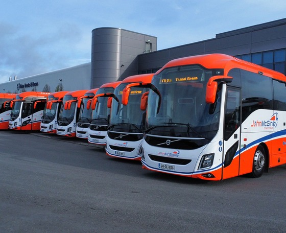Tíz darab Volvo 9700-assal bővítette flottáját a McGinley Coach Travel