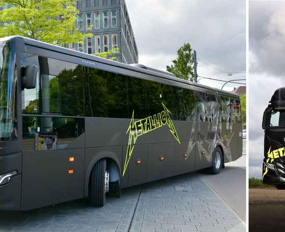 Iveco multi-energy flottával turnézik Európában a Metallica