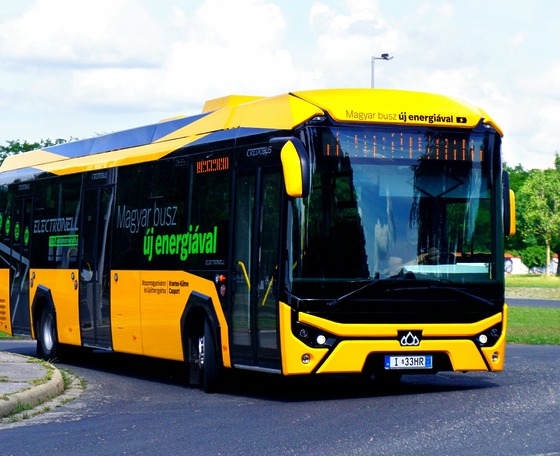 Győrben próbázott a Credobus új elektromos autóbusza