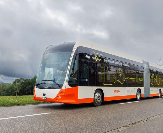 A Hess innovatív megoldásokkal felvértezett kísérleti elektromos buszt tesztel Solothurnban