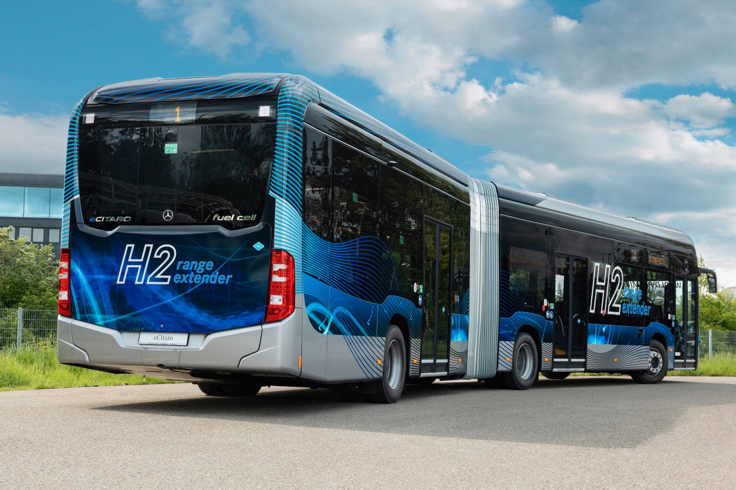 A Volánnál folytatódnak a hatótávnövelős eCitaro G fuel cell tesztfutásai 2 23DT104 003