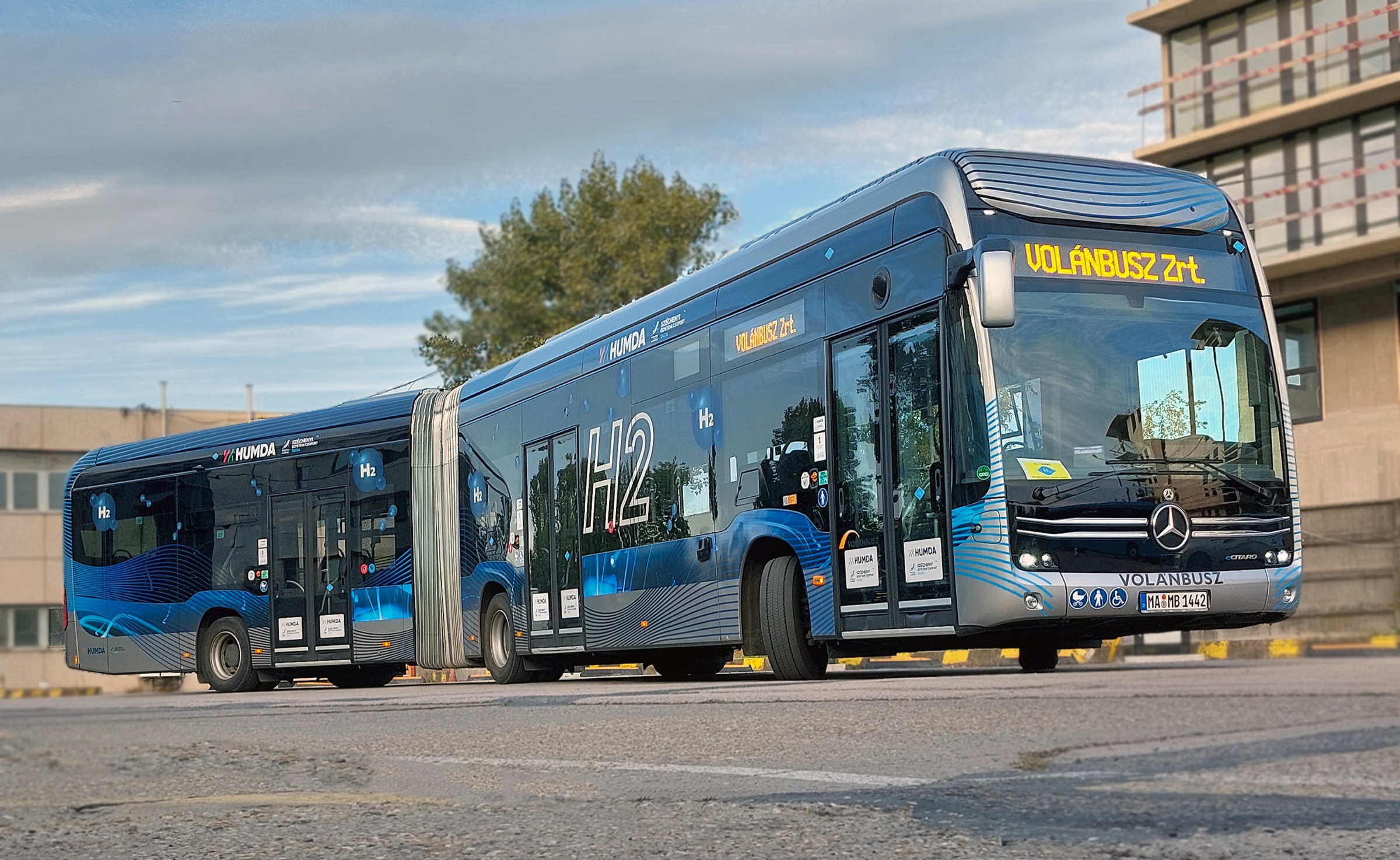 Érd és Budapest között, elővárosi forgalomban áll újra forgalomba  az eCitaro G fuel cell demóbusz