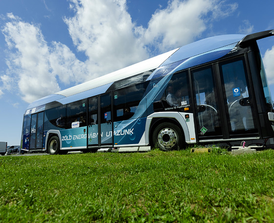 Visszatér a Volánbusz zalaegerszegi és győri helyi járataira az üzemanyagcellás Solaris tesztbusz