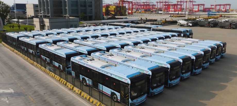 Száz új elektromos autóbuszt szállított Uruguay fővárosába a Higer 2 20241212150339002