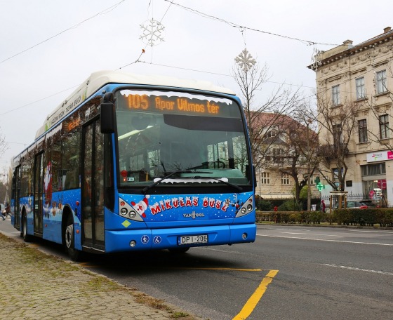 Idén is csatlakozik a Mikulásbusz a BKV fényflottájához