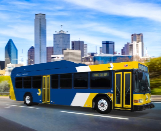 Dallas közlekedési vállalata 476 darab gázüzemű Gillig autóbuszt vásárol