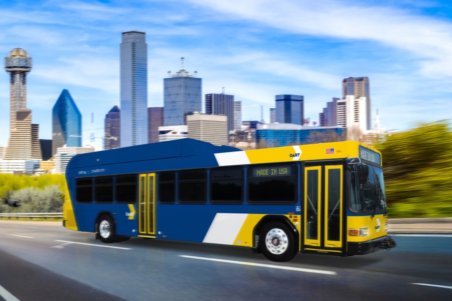 Dallas közlekedési vállalata 476 darab gázüzemű Gillig autóbuszt vásárol