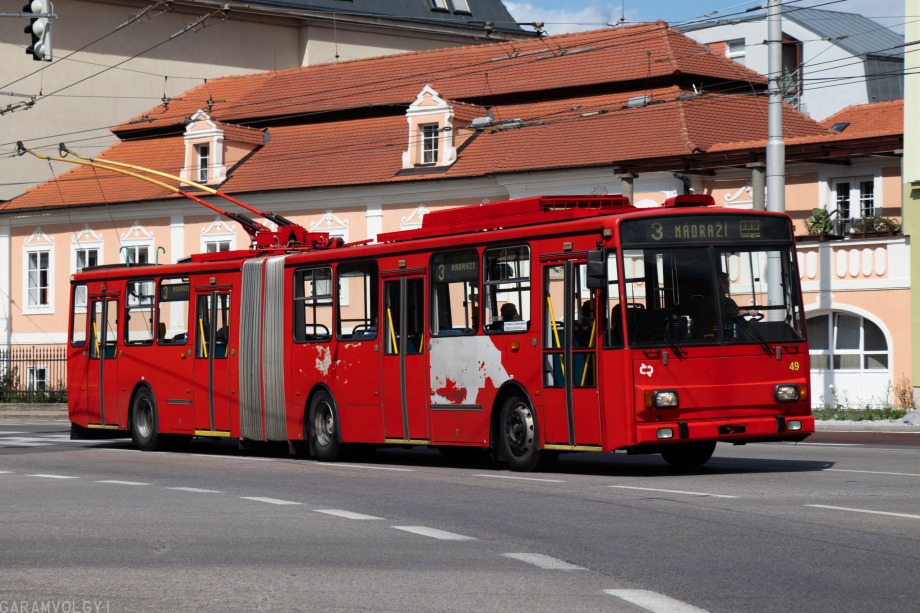 Harmincnégy év után búcsúznak az utolsó cseh várostól is a Škoda 15 Tr trolibuszok 4 49