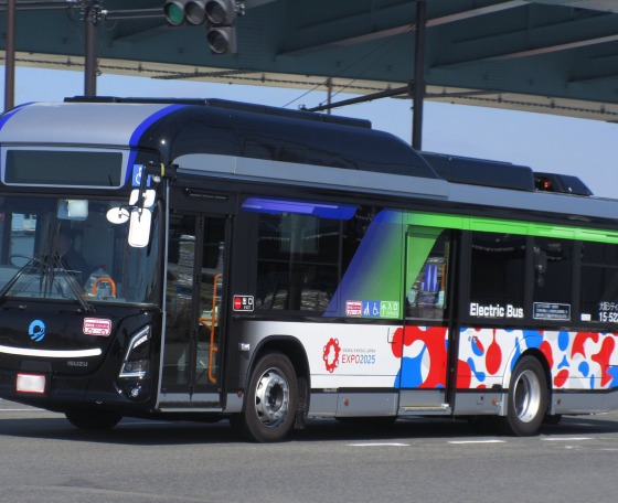 Az Isuzu elektromos buszai szállítják a 2025-ös oszakai világkiállítás látogatóit