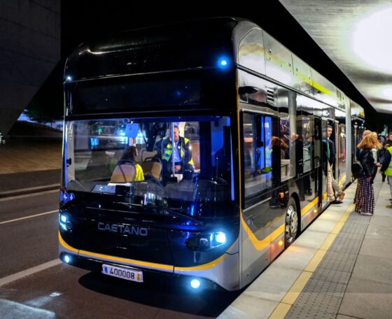 Megérkezett a portói BRT-hálózat első csuklós CaetanoBus hidrogénbusza