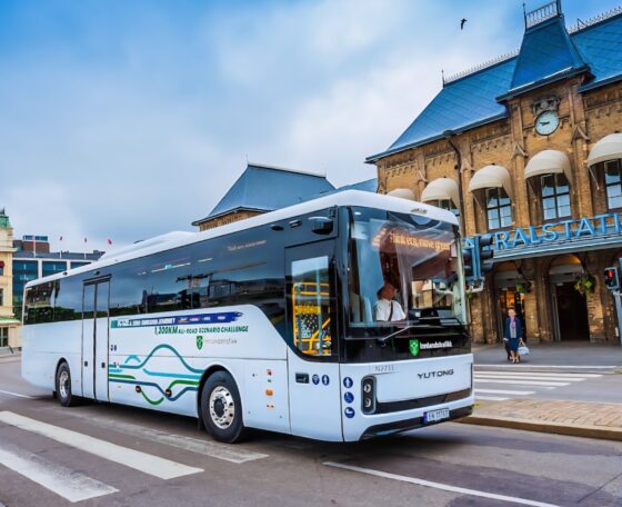 1200 kilométeres skandináv tesztúton vizsgázott a Yutong helyközi villanybusza
