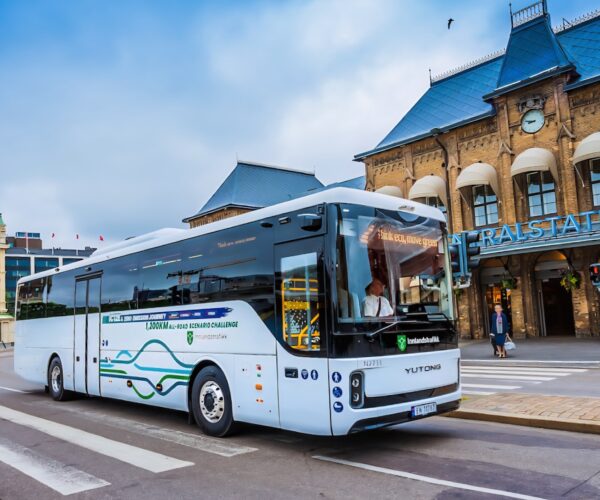 1200 kilométeres skandináv tesztúton vizsgázott a Yutong helyközi villanybusza