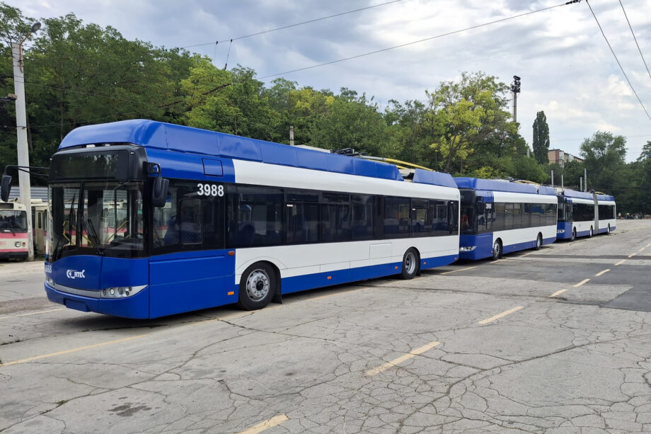 Harmincnyolc darab Tallinnból származó Solaris trolibusszal fiatalodik Kisinyov járműparkja