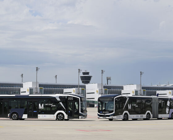 Felavatták a müncheni repülőtér új villanybusz-telephelyét