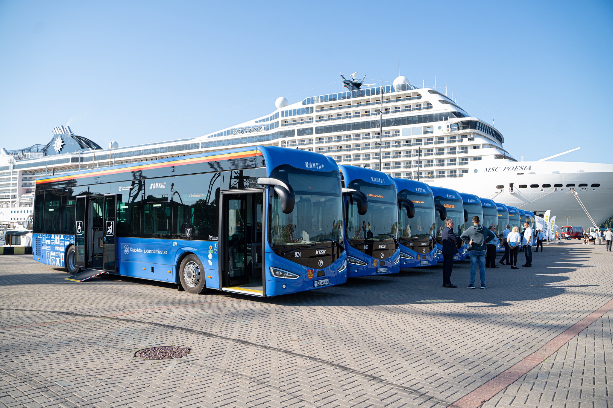 Megérkeztek Klaipėda első Irizar ie bus 12 elektromos autóbuszai