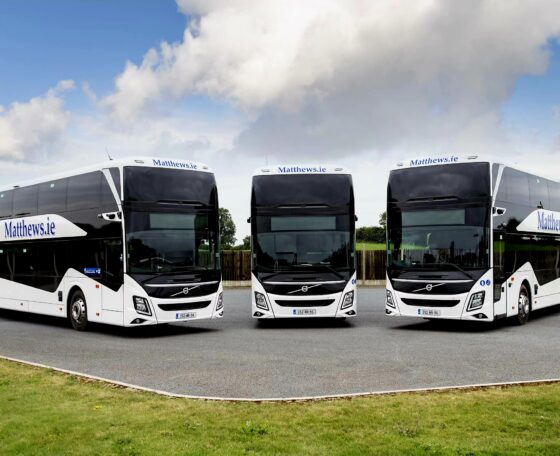A Matthews Coach Hire állította forgalomba az első Volvo 9700 DD emeleteseket Írországban