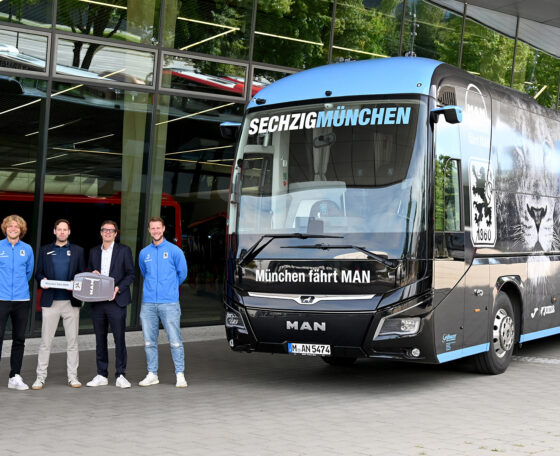 Új MAN csapatbuszt kapott a TSV 1860 München labdarúgó csapata