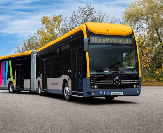 Öt darab hidrogén üzemanyagcellás Mercedes-Benz eCitarót vásárol a Koleje Małopolskie
