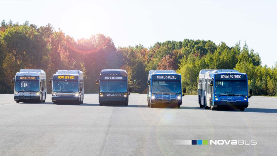 nova bus portefeuille de produits