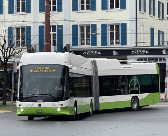 Közel tizenkét év után újraindul a trolibuszüzem La Chaux-de-Fonds-ban