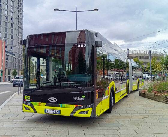 Negyed évszázad után térnek vissza a csuklós trolibuszok Saint-Étienne-be